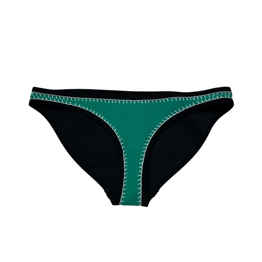 TRIANGL‎ Swimwear Black and Green Bikini Bottom